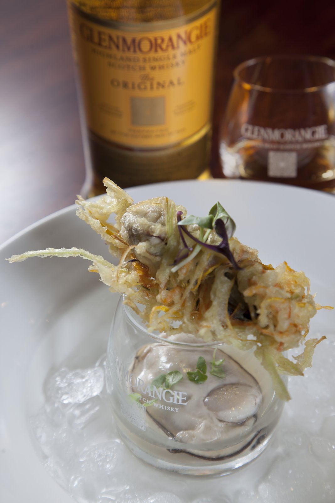 Canadian oyster with lemon and ginger gelée — paired with Glenmorangie The Original