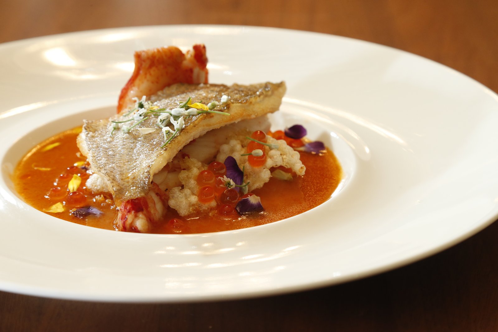 Hennessy 250 - monkfish, saffron, lobster coral bisque