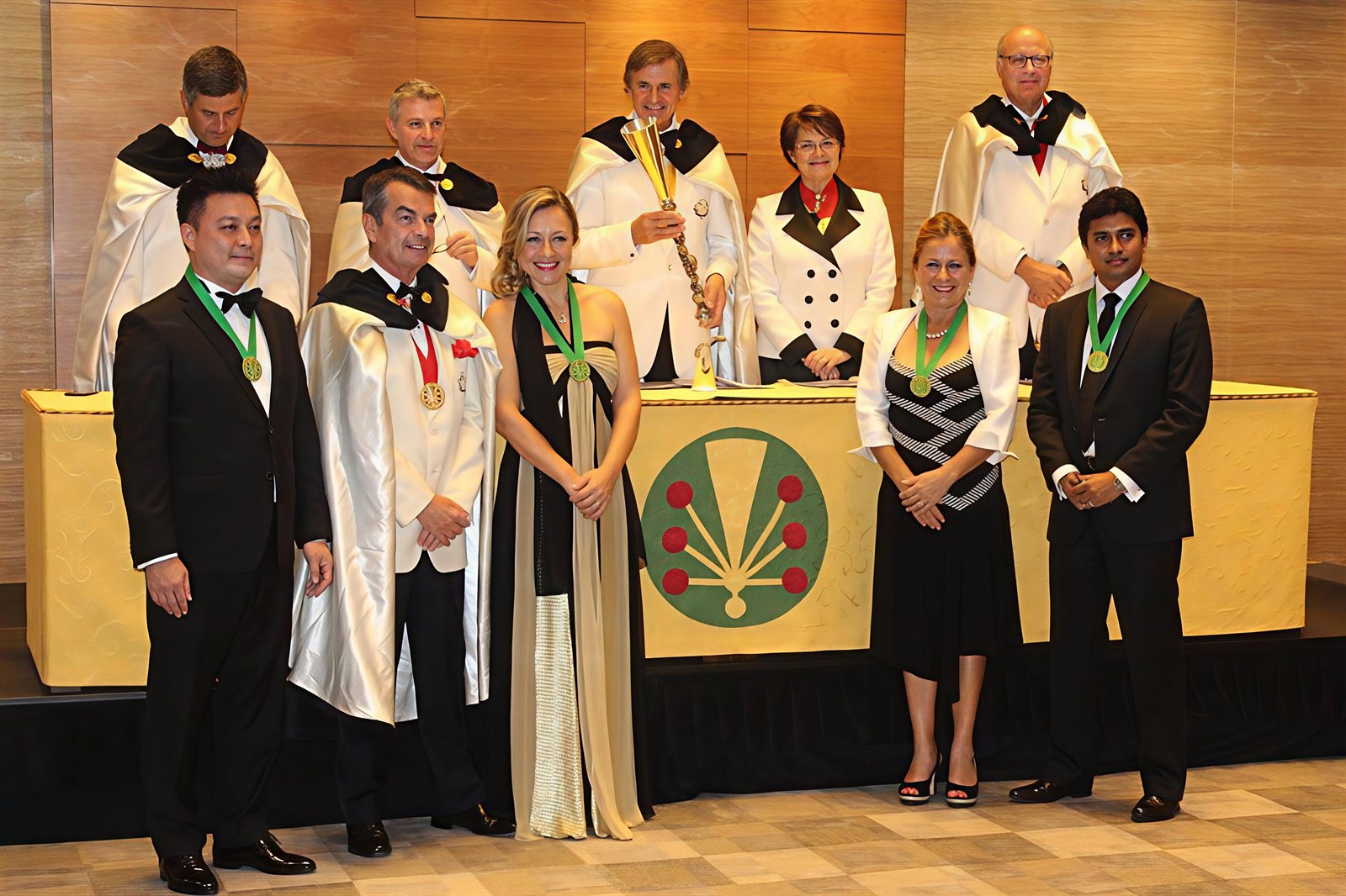 The investiture — Chevalier de l'Ordre des Coteaux de Champagne, November 2014.