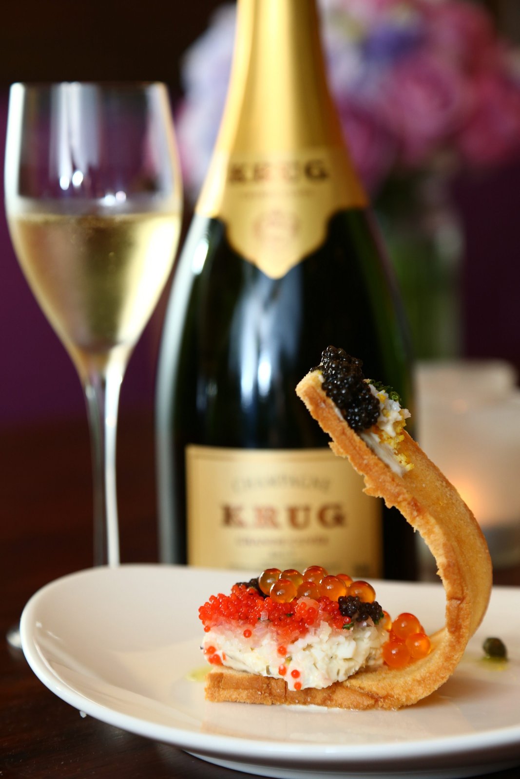 Caviar and toast V1.0 — opening course of the four-course Krug Degustation, 2 June 2014.