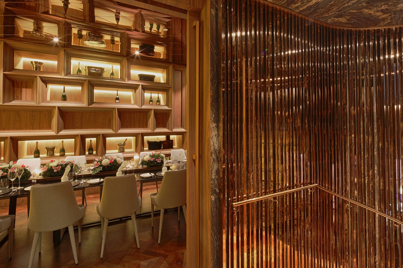 The Krug Chef's Table — alternative framing of the room.
