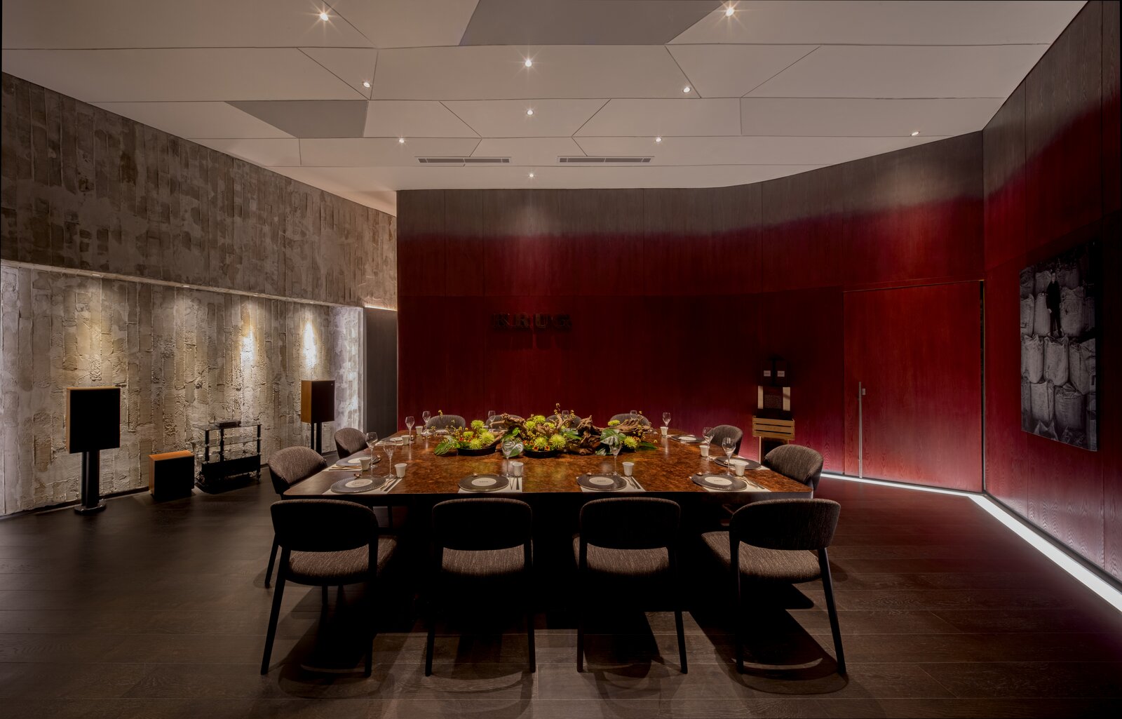 The Krug Room — interior framing of the salon.